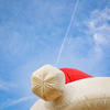 kerstman van de zijkant