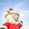 kerstman van de zijkant