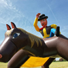 Springkussen Cowboy groot