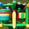 Rechtsvoor multiplay springkussen koe