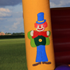 Rechtsvoor springkussen circus groot