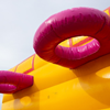 Linksachter hoog bungeerun met baskets