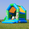 Springkussen Boerderij met glijbaan klein