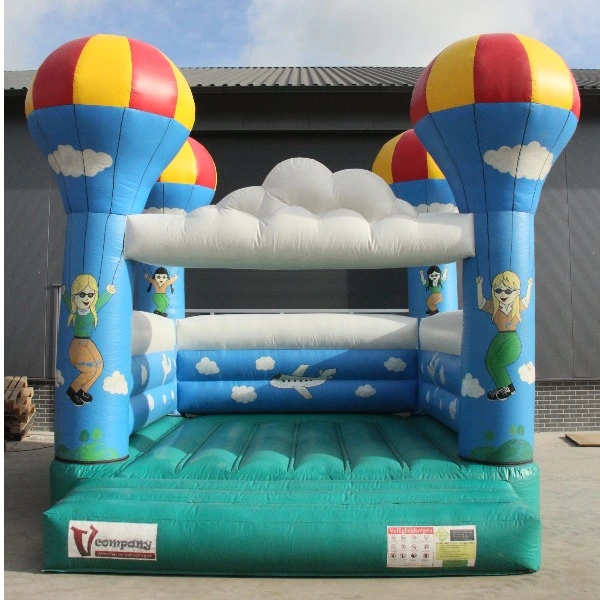 Springkussen ballon middel voorkant