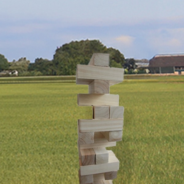 Reuze-jenga-voorkant-op-gras