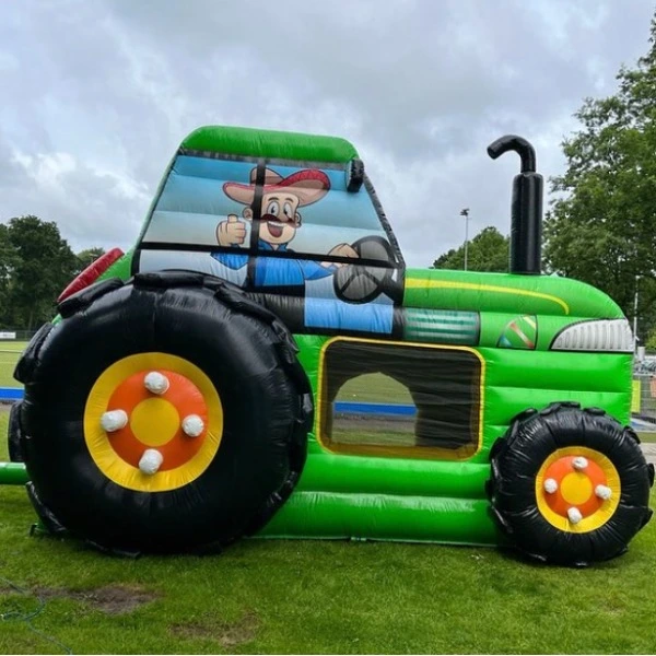 Springkussen tractor zijkant