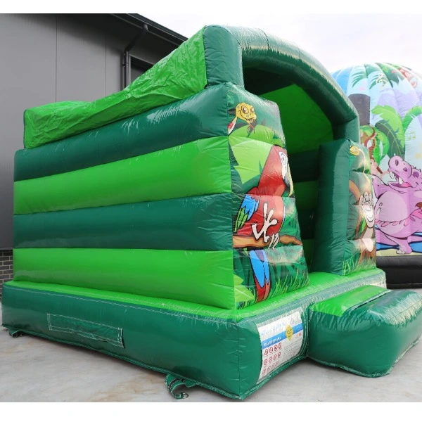 Springkussen Jungle klein met dak linkerkant