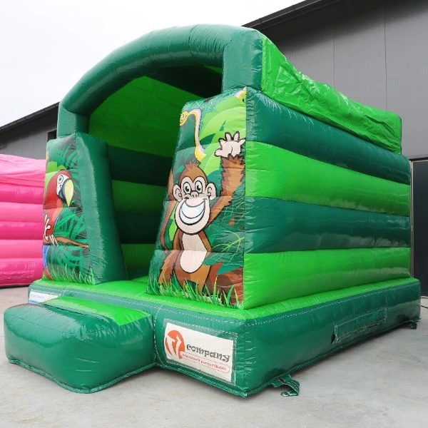 Springkussen Jungle klein met dak rechterkant